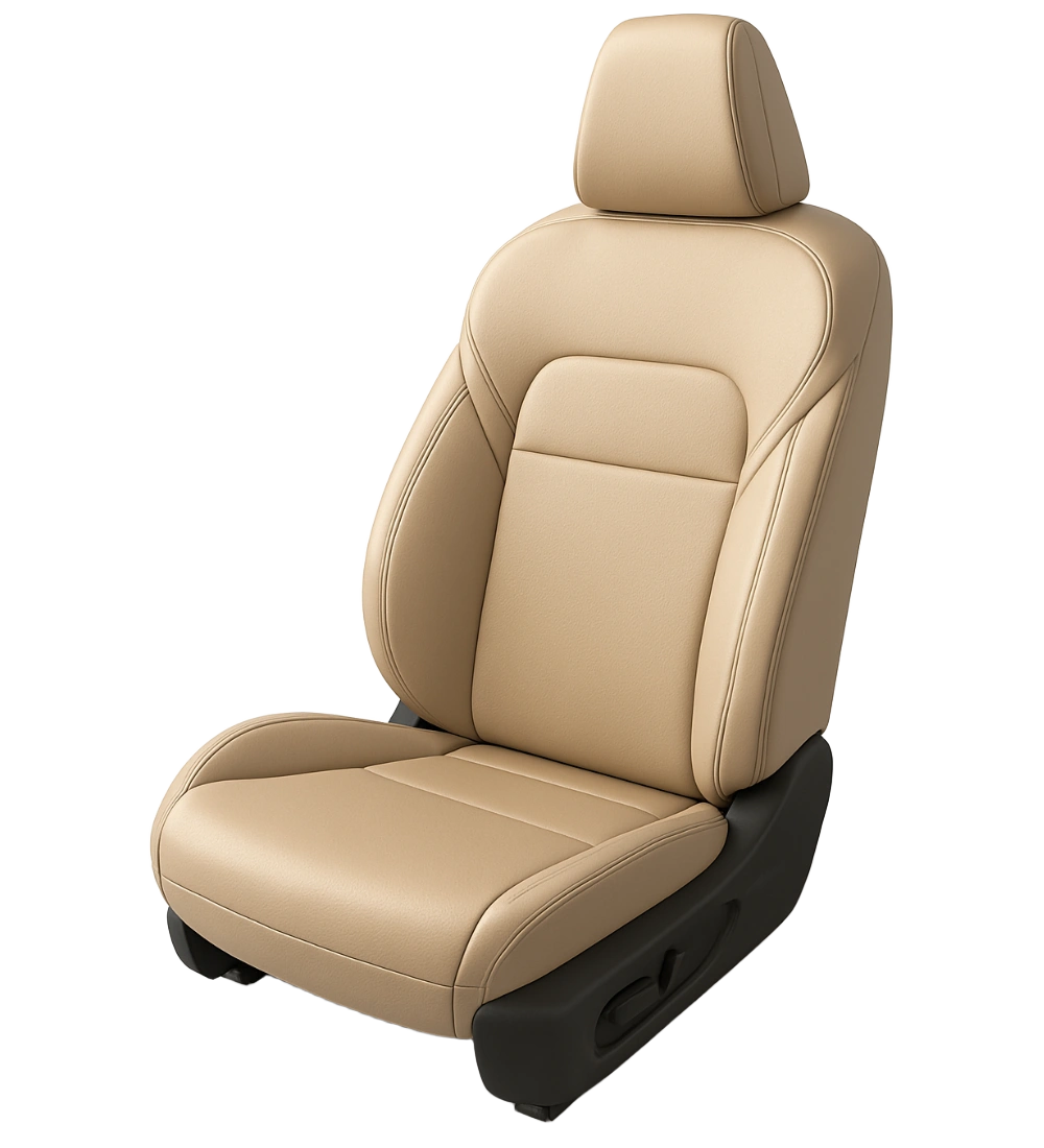 Beige Seat Covers - Genuine Leather - Image 4