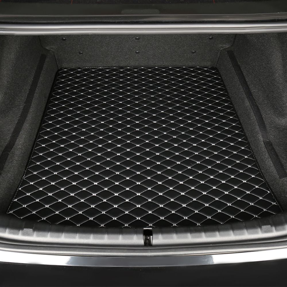 Base Trunk Mat - Black with White Stitching - Image 2
