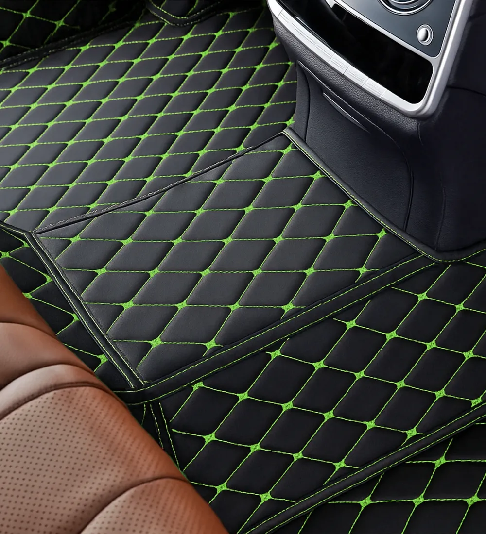 Diamond Series - Black with Green Stitching - Image 4