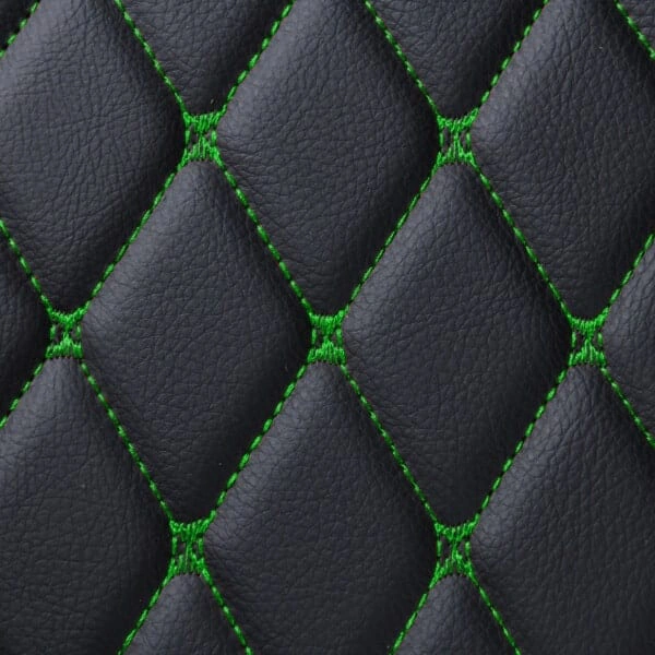 Diamond Series - Black with Green Stitching - Image 5