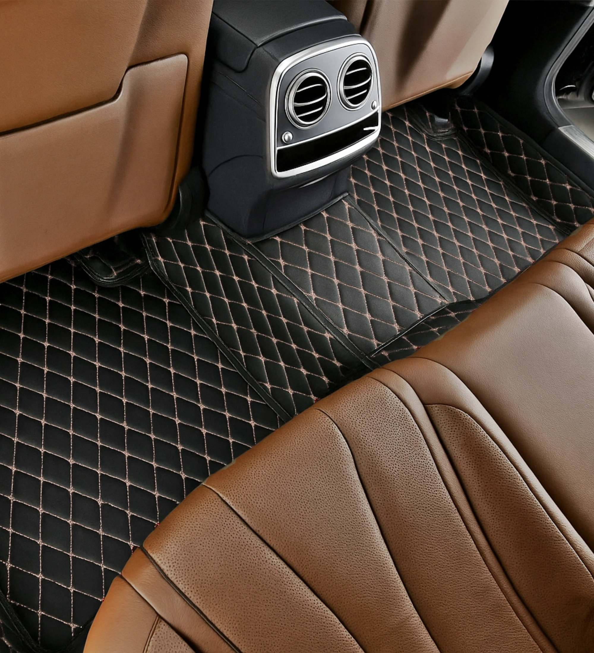 Diamond Series - Black with Beige Stitching - Image 3