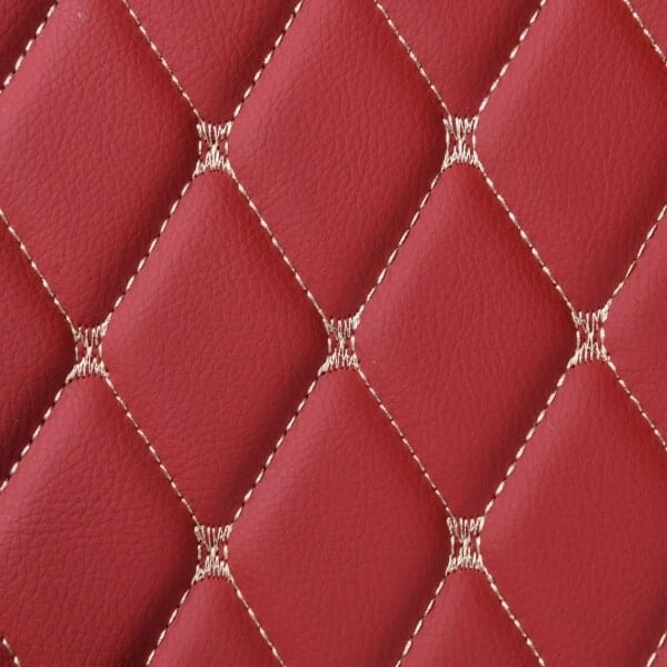 Diamond Series - Crimson with Beige Stitching - Image 5