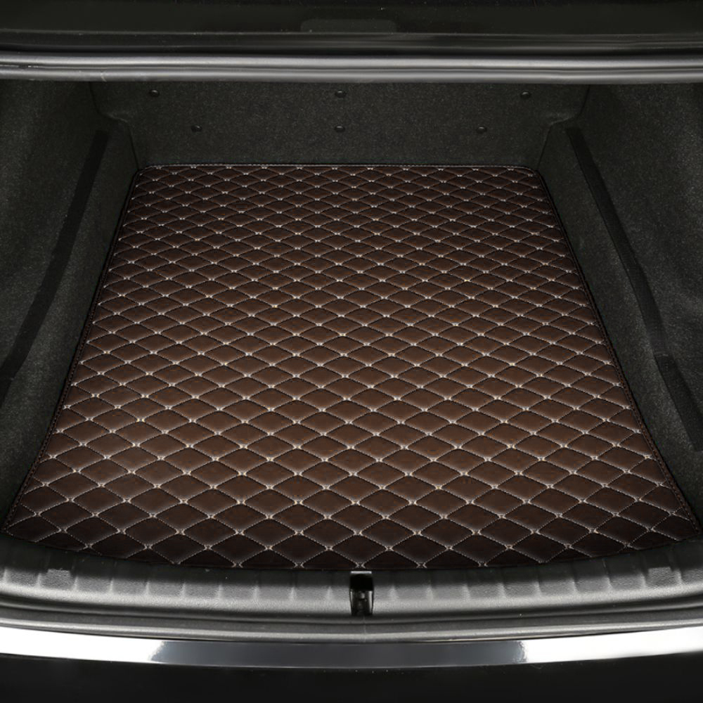 Base Trunk Mat - Mocha with Beige Stitching - Image 2