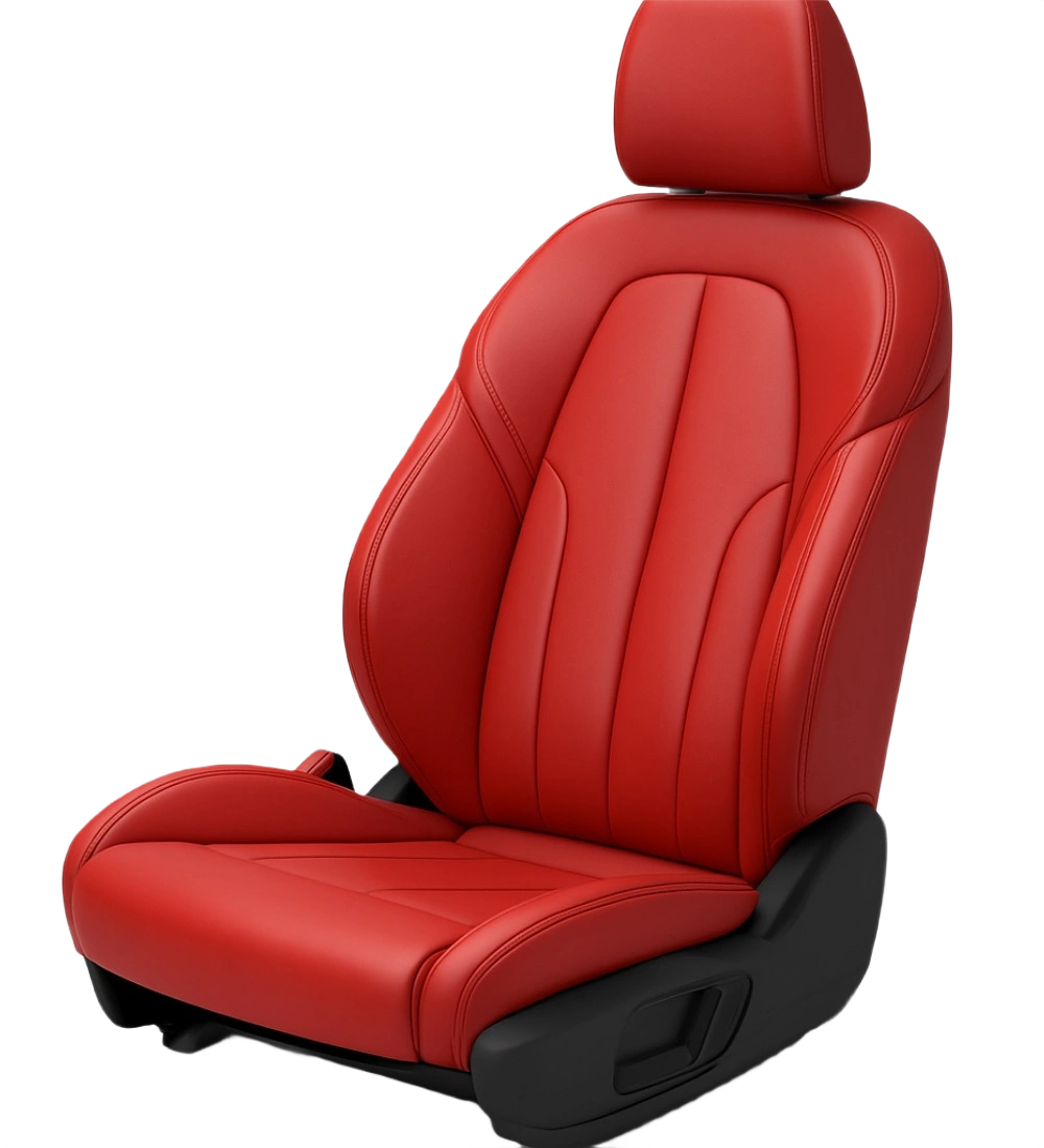 Red Seat Covers - Genuine Leather - Image 7