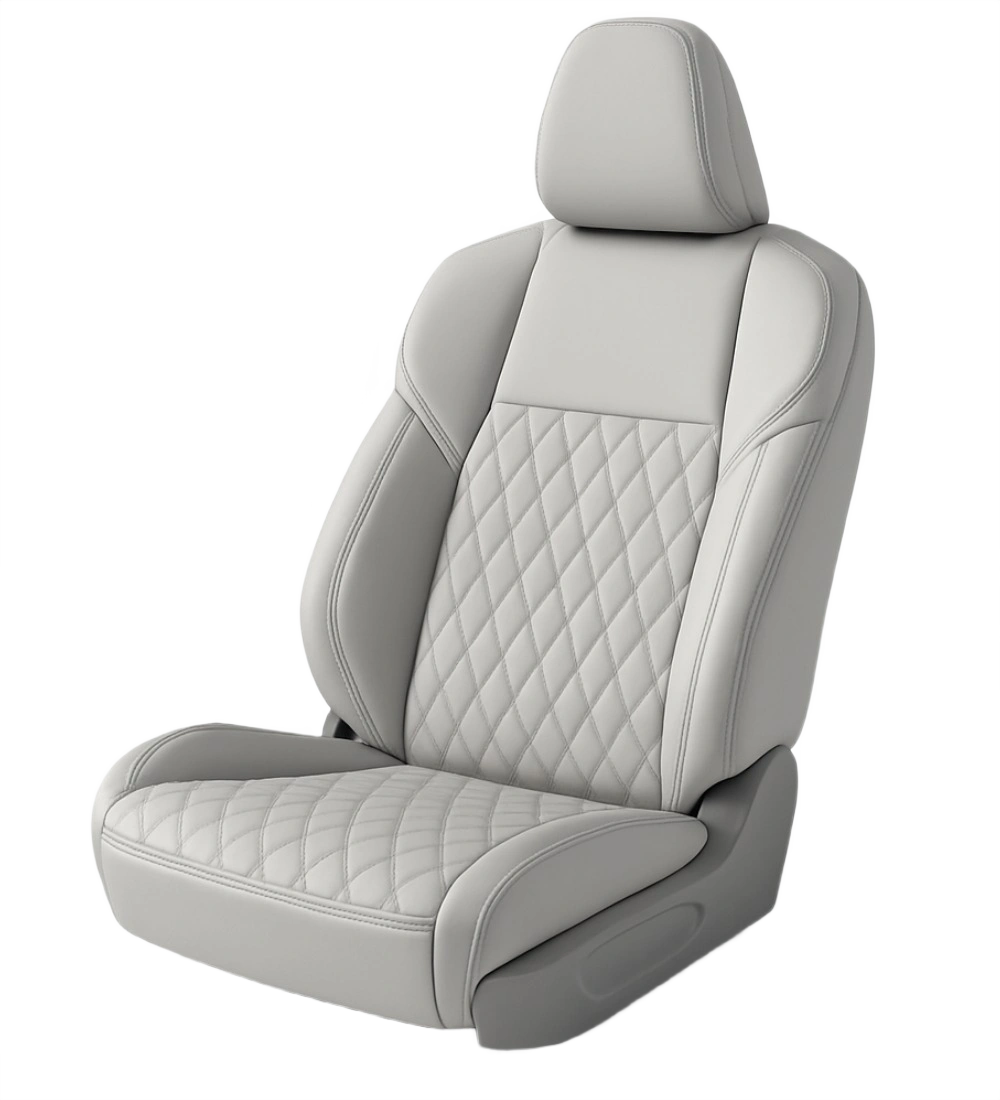 White Seat Covers - Genuine Leather - Image 5