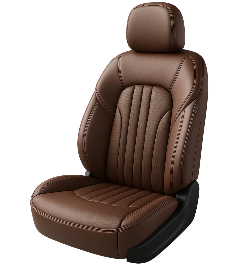 Coffee Seat Covers - Genuine Leather - Image 4