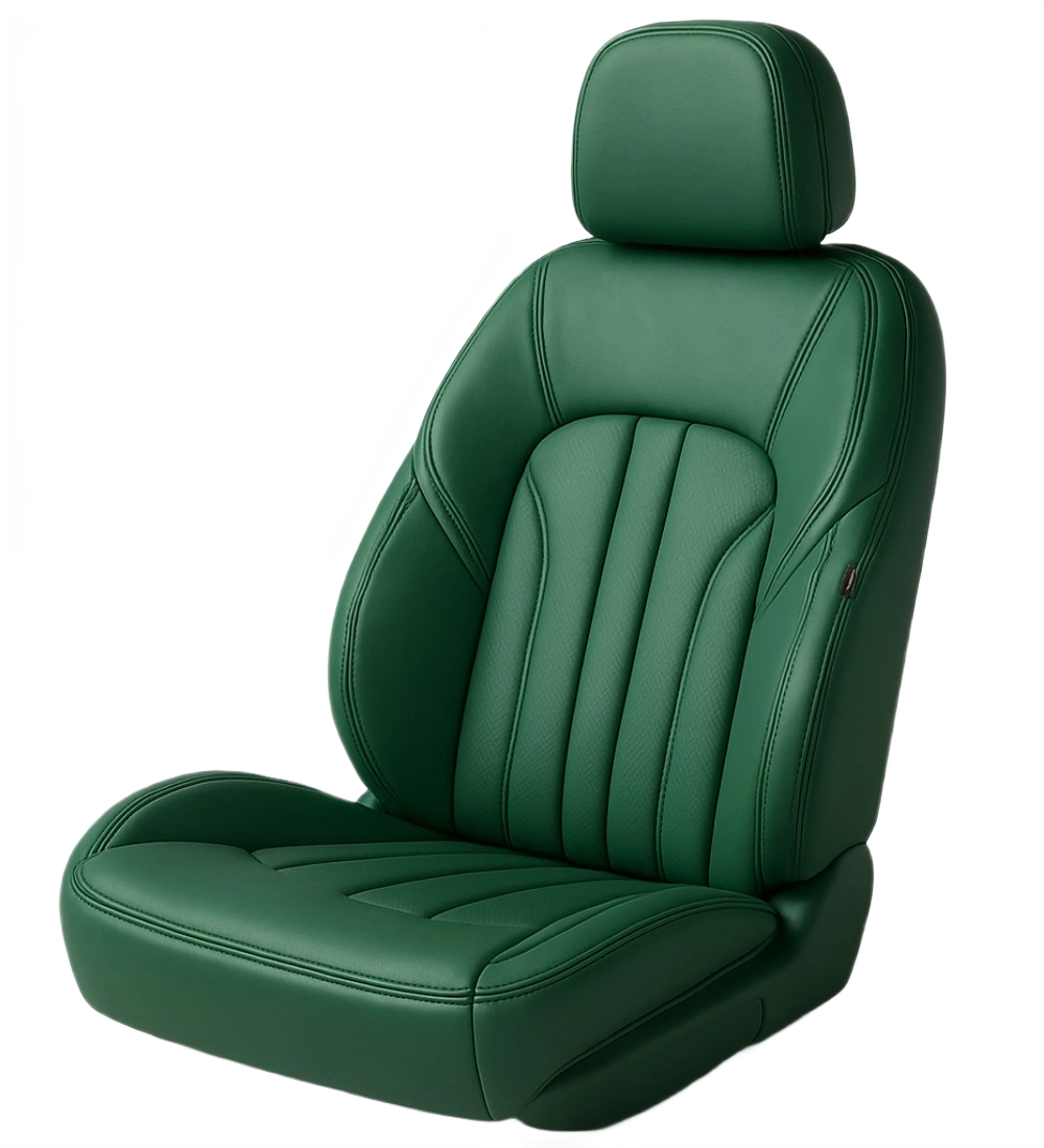 Green Seat Covers - Genuine Leather - Image 3