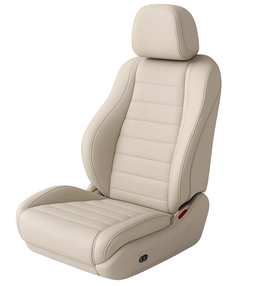 Off-White Seat Covers - Genuine Leather - Image 3