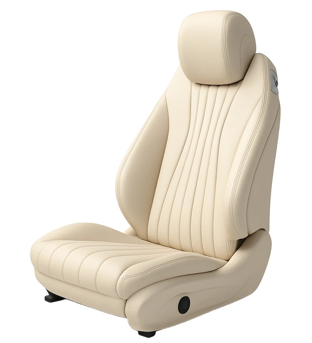 Off-White Seat Covers - Genuine Leather - Image 4